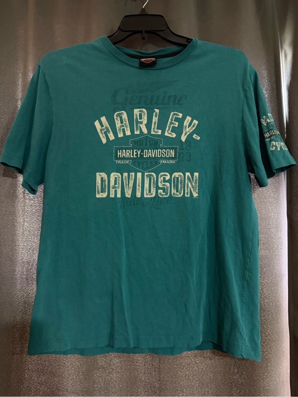 Harley-Davidson Teal Short-Sleeve Logo Tee